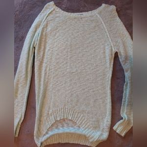 Long mint green sweater
